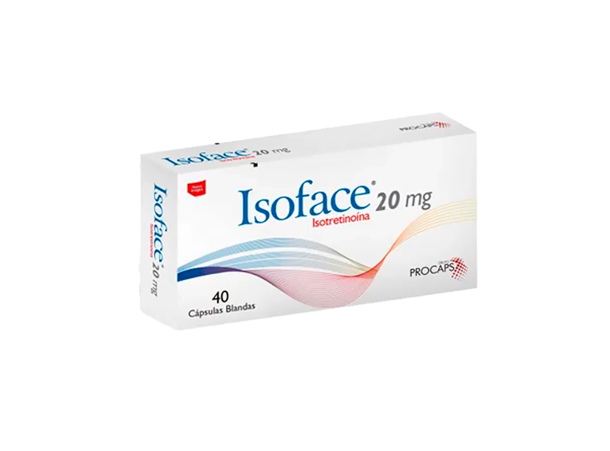 Isoface Isotretinoína 20 g 40 Cápsulas Blandas Corporal