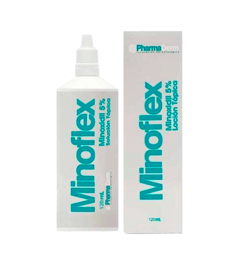 Minoflex Minoxidin 5% Locion Topica 120 mL Capilar