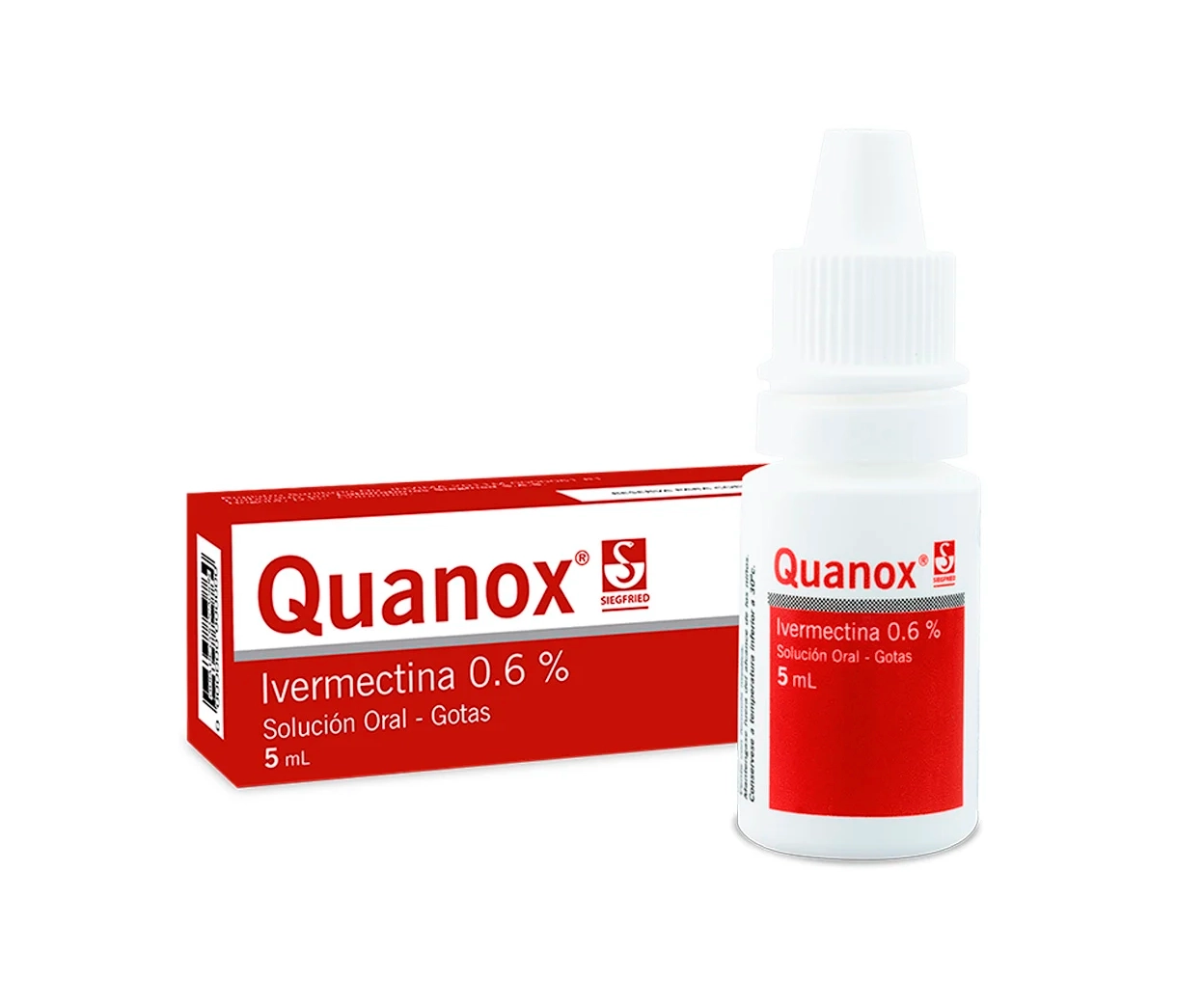 Quanox 0.6% Solución Oral Gotas Frasco 5 mL Corporal