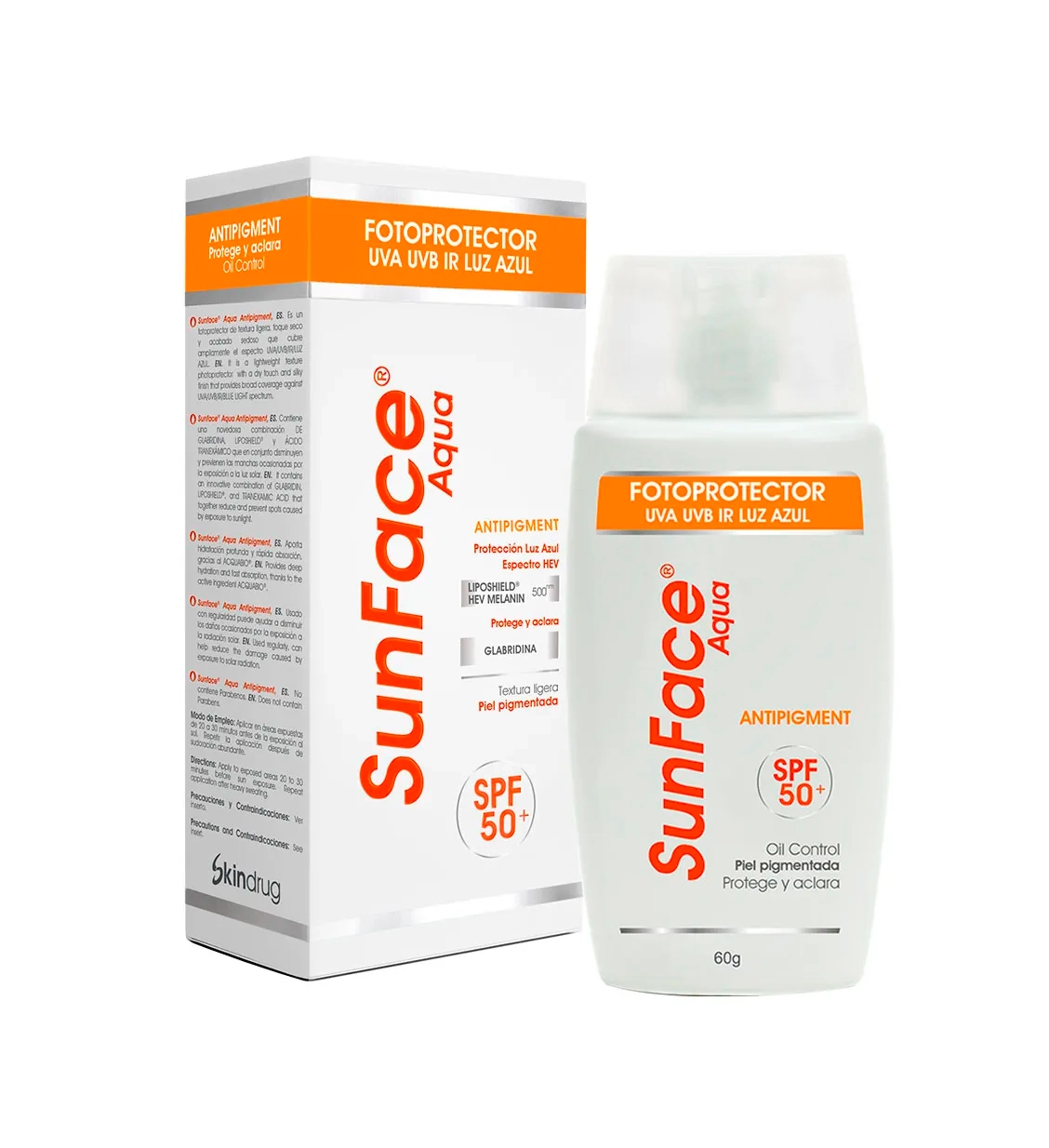 Sunface Aqua Antipigment SPF50 60 Gr Protección Solar
