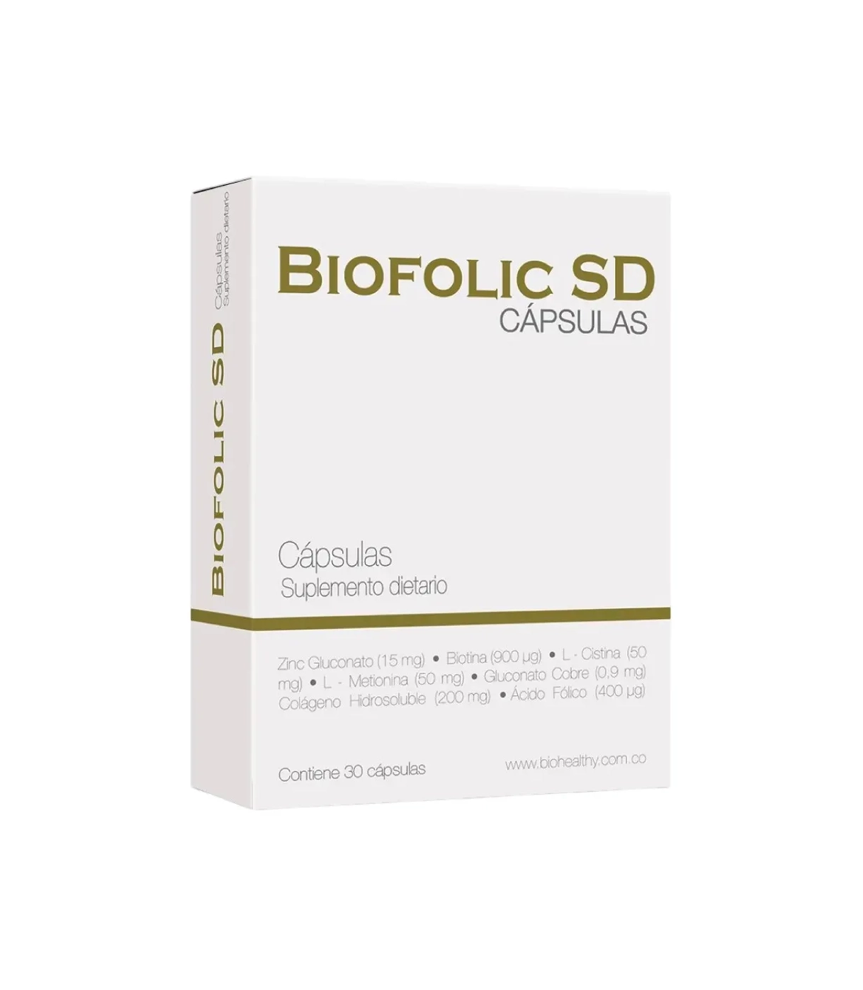 Biohealthy Biofolic SD Anticaída 60 Cap Suplemento Dietario