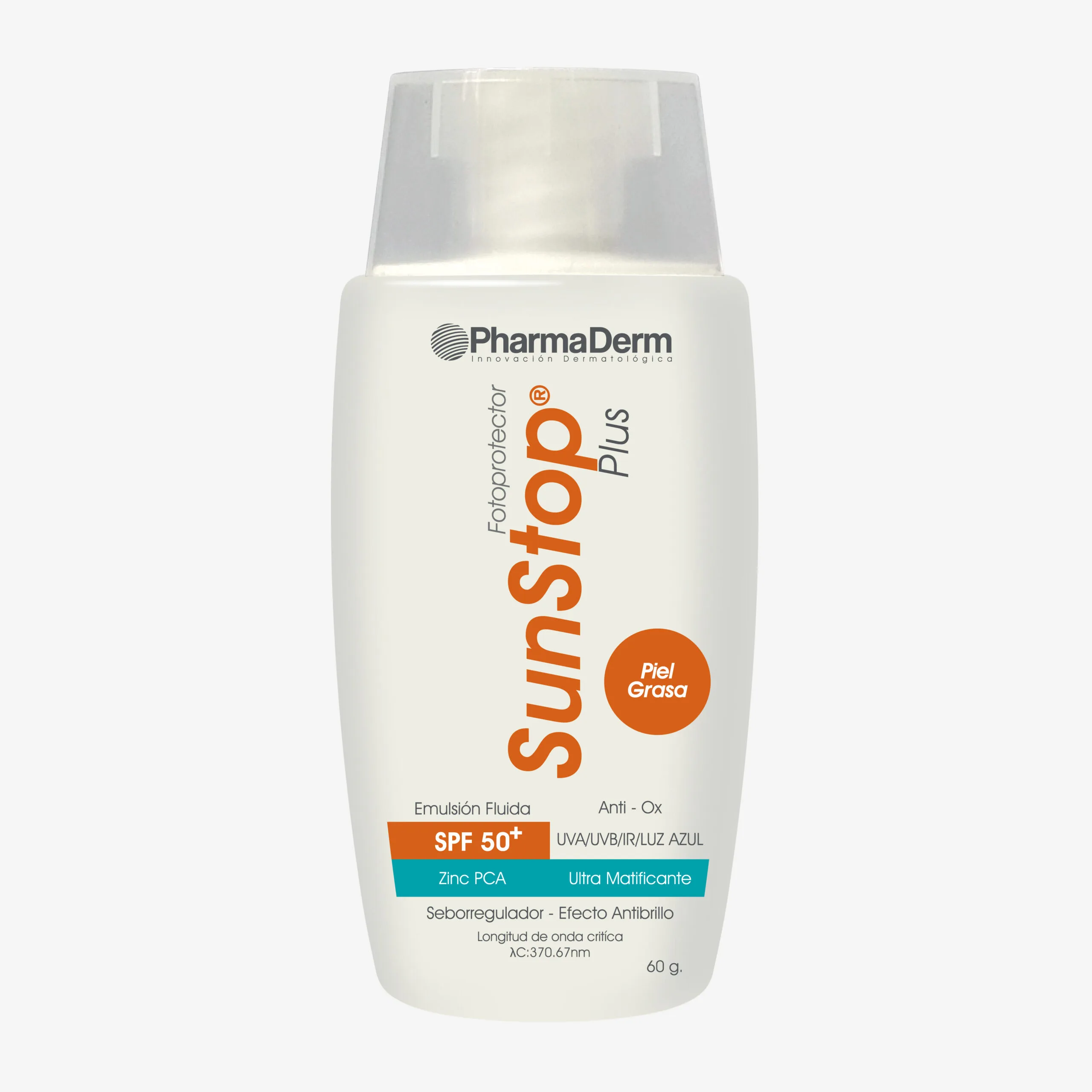 Fotoprotector Sunstop Plus piel grasa 60g Protección Solar